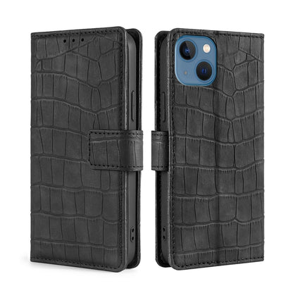 Skin Feel Crocodile Magnetic Clasp Leather Phone Case, For iPhone 14, For iPhone 14 Plus, For iPhone 14 Pro, For iPhone 14 Pro Max