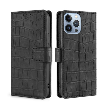 Skin Feel Crocodile Magnetic Clasp Leather Phone Case, For iPhone 14, For iPhone 14 Plus, For iPhone 14 Pro, For iPhone 14 Pro Max
