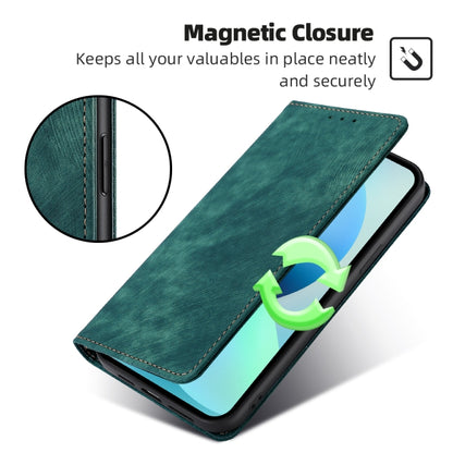 RFID Anti-theft Brush Magnetic Leather Phone Case, For iPhone 14, For iPhone 14 Plus, For iPhone 14 Pro, For iPhone 14 Pro Max