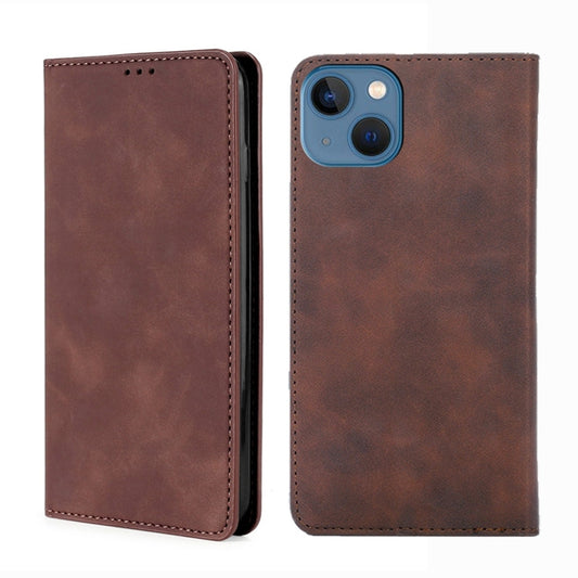 Skin Feel Magnetic Leather Phone Case, For iPhone 14, For iPhone 14 Plus, For iPhone 14 Pro, For iPhone 14 Pro Max