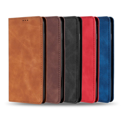Skin Feel Magnetic Leather Phone Case, For iPhone 14, For iPhone 14 Plus, For iPhone 14 Pro, For iPhone 14 Pro Max