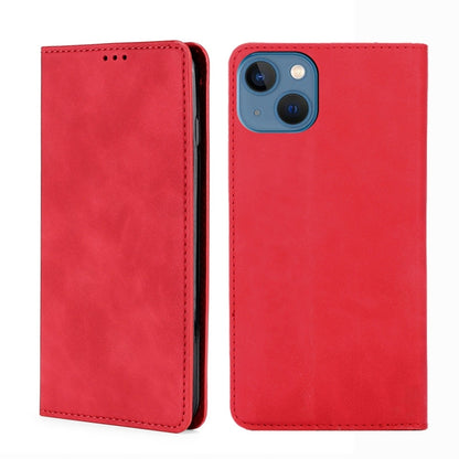 Skin Feel Magnetic Leather Phone Case, For iPhone 14, For iPhone 14 Plus, For iPhone 14 Pro, For iPhone 14 Pro Max