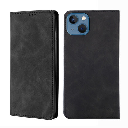 Skin Feel Magnetic Leather Phone Case, For iPhone 14, For iPhone 14 Plus, For iPhone 14 Pro, For iPhone 14 Pro Max