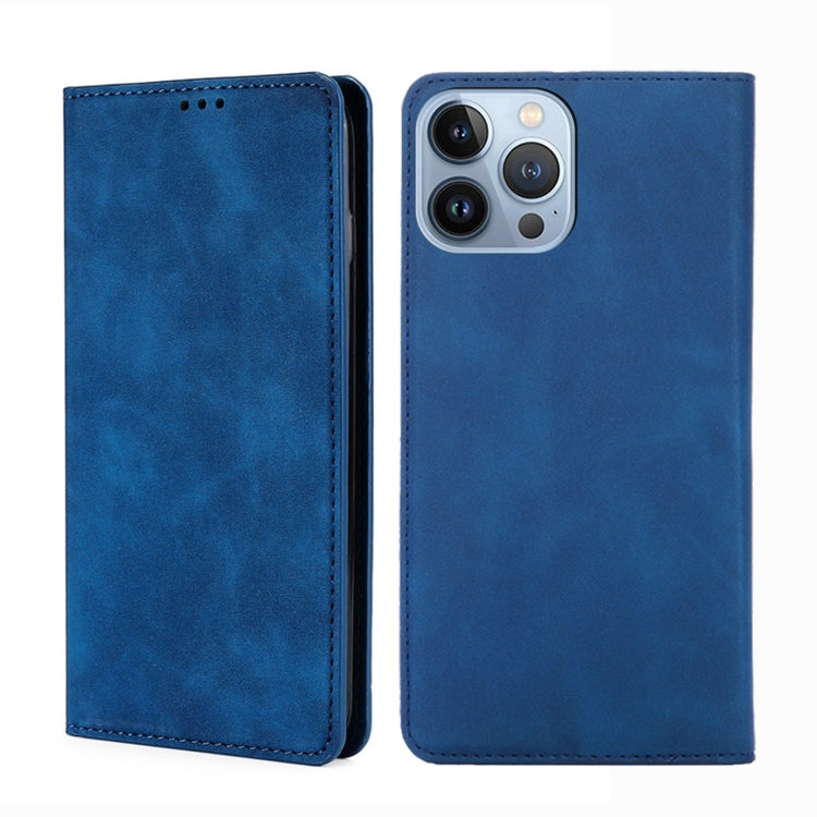 Skin Feel Magnetic Leather Phone Case, For iPhone 14, For iPhone 14 Plus, For iPhone 14 Pro, For iPhone 14 Pro Max