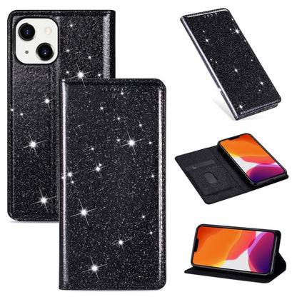 جراب جلدي مغناطيسي أفقي لامع رفيع للغاية مع حامل وفتحات للبطاقات، لهاتف iPhone 14 وiPhone 14 Max وiPhone 14 Pro وiPhone 14 Pro Max