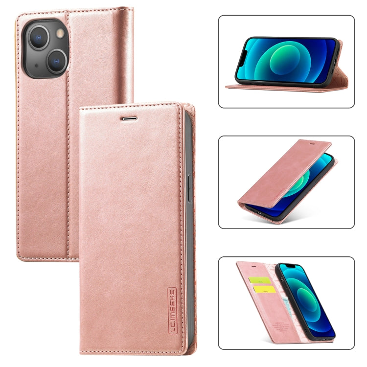 LC.IMEEKE جراب هاتف جلدي مغناطيسي قوي مع حامل وفتحات للبطاقات ومحفظة، لهاتف iPhone 14 Pro Max، وiPhone 14 Pro، وiPhone 14 Plus، وiPhone 14