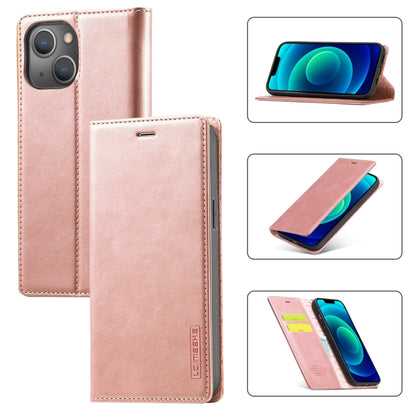 LC.IMEEKE جراب هاتف جلدي مغناطيسي قوي مع حامل وفتحات للبطاقات ومحفظة، لهاتف iPhone 14 Pro Max، وiPhone 14 Pro، وiPhone 14 Plus، وiPhone 14