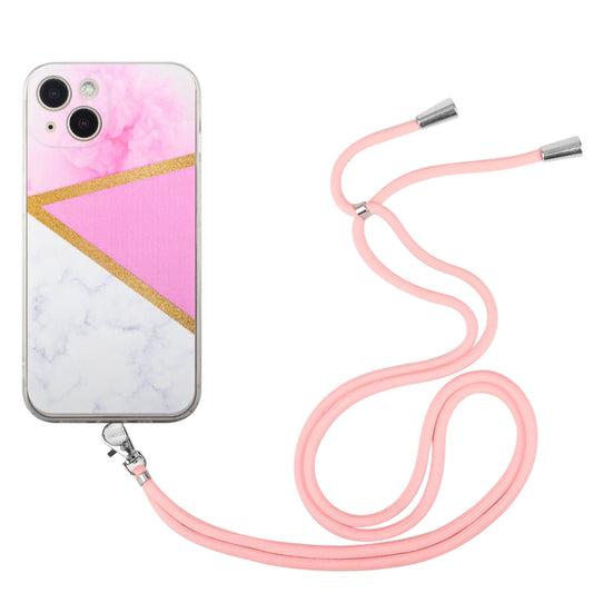 جراب TPU رخامي بخياطة حبل، مناسب لأجهزة iPhone 14 وiPhone 14 Max وiPhone 14 Pro وiPhone 14 Pro Max
