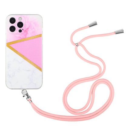 جراب TPU رخامي بخياطة حبل، مناسب لأجهزة iPhone 14 وiPhone 14 Max وiPhone 14 Pro وiPhone 14 Pro Max