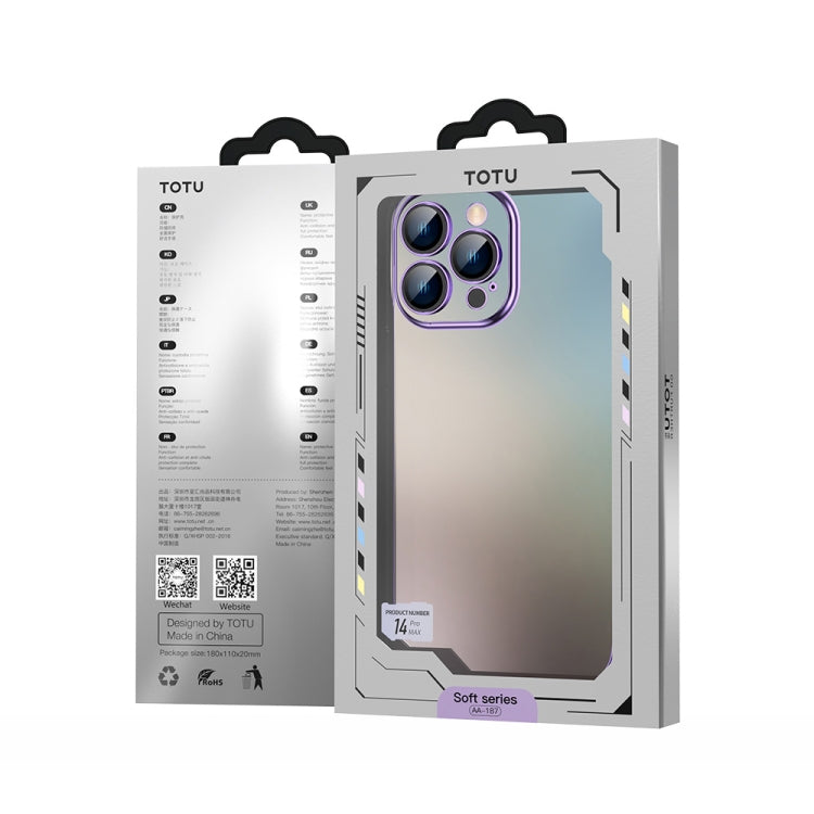 حافظة هاتف TOTUDESIGN AA-155 المصنوعة من مادة TPU المطلية بالكهرباء، مناسبة لأجهزة iPhone 14 وiPhone 14 Plus وiPhone 14 Pro وiPhone 14 Pro Max
