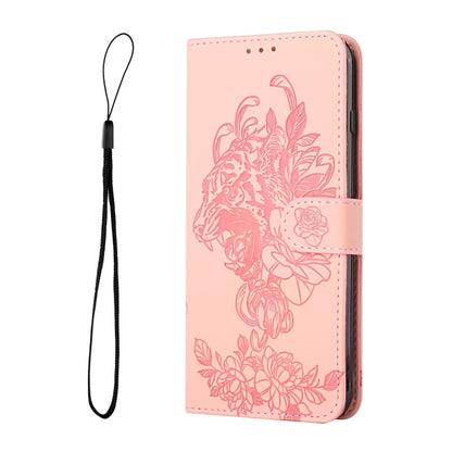 جراب هاتف جلدي منقوش بزهرة النمر، مناسب لأجهزة iPhone 14 وiPhone 14 Plus وiPhone 14 Pro وiPhone 14 Pro Max