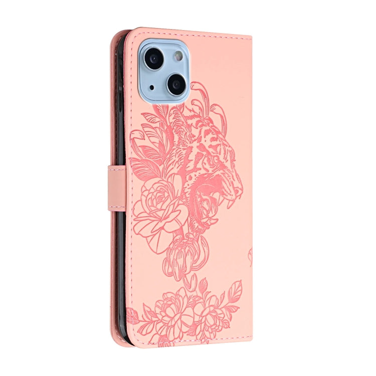 جراب هاتف جلدي منقوش بزهرة النمر، مناسب لأجهزة iPhone 14 وiPhone 14 Plus وiPhone 14 Pro وiPhone 14 Pro Max