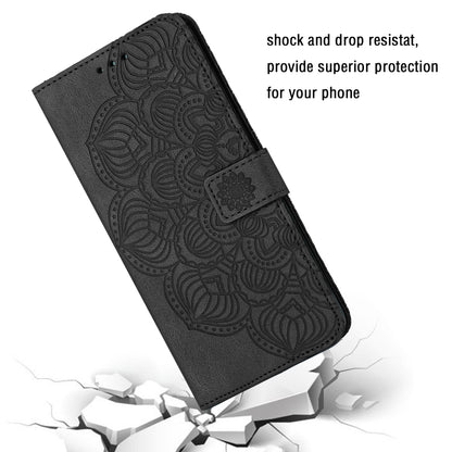 جراب هاتف جلدي قابل للطي منقوش بنقوش ماندالا، مناسب لأجهزة iPhone 14 وiPhone 14 Plus وiPhone 14 Pro وiPhone 14 Pro Max