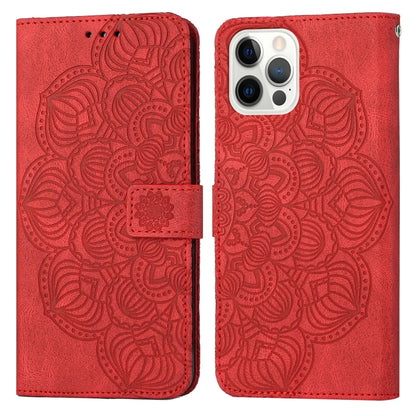 جراب هاتف جلدي قابل للطي منقوش بنقوش ماندالا، مناسب لأجهزة iPhone 14 وiPhone 14 Plus وiPhone 14 Pro وiPhone 14 Pro Max