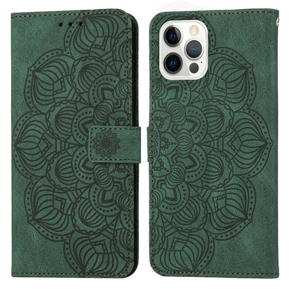 جراب هاتف جلدي قابل للطي منقوش بنقوش ماندالا، مناسب لأجهزة iPhone 14 وiPhone 14 Plus وiPhone 14 Pro وiPhone 14 Pro Max