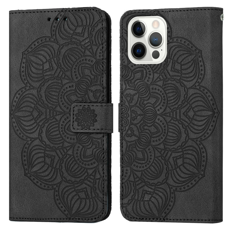 جراب هاتف جلدي قابل للطي منقوش بنقوش ماندالا، مناسب لأجهزة iPhone 14 وiPhone 14 Plus وiPhone 14 Pro وiPhone 14 Pro Max