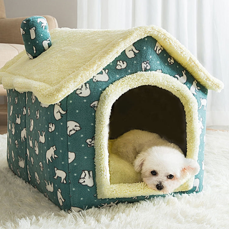 House Type Universal Removable and Washable Pet Dog Cat Bed Pet Supplies, S