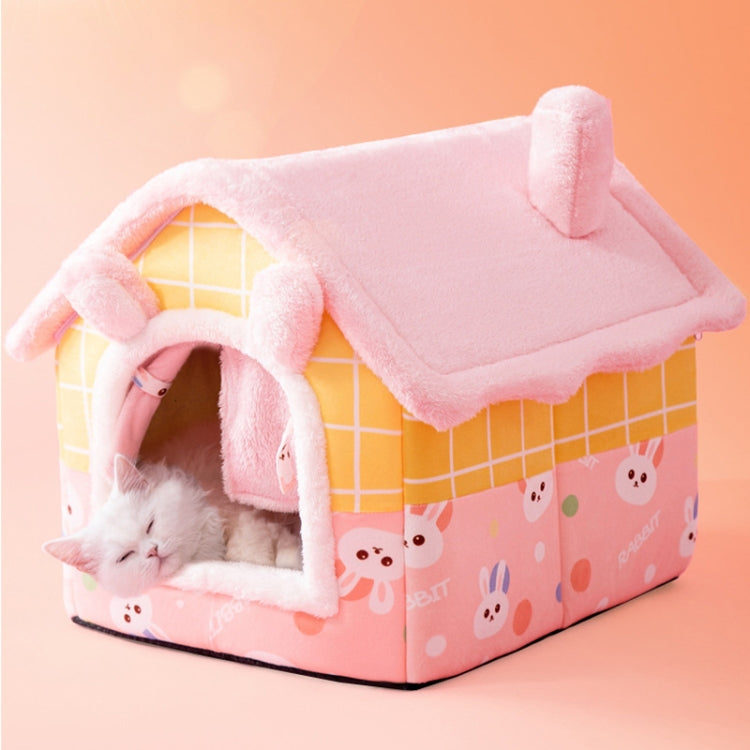 House Type Universal Removable and Washable Pet Dog Cat Bed Pet Supplies, S