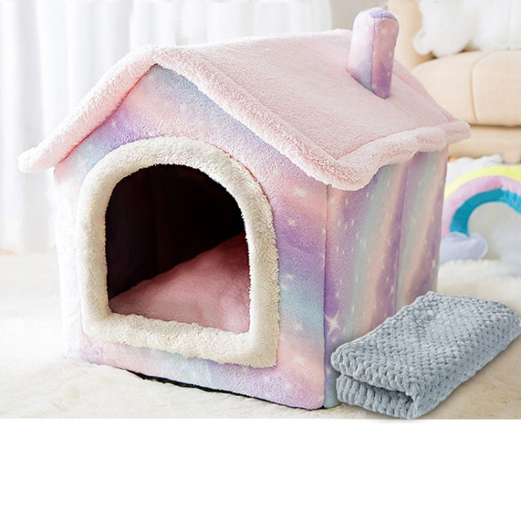House Type Universal Removable and Washable Pet Dog Cat Bed Pet Supplies, S