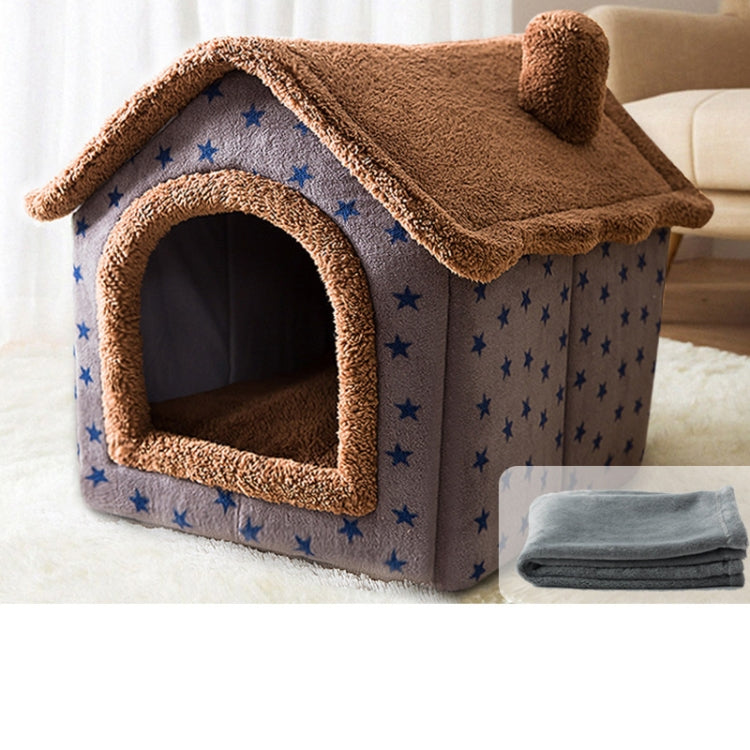 House Type Universal Removable and Washable Pet Dog Cat Bed Pet Supplies, S