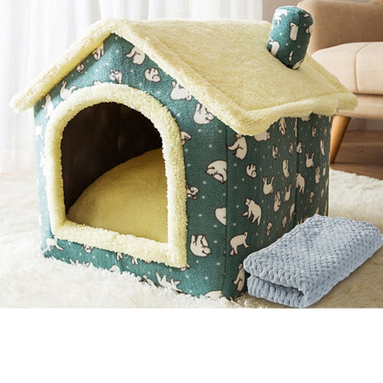 House Type Universal Removable and Washable Pet Dog Cat Bed Pet Supplies, S