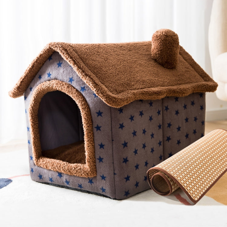 House Type Universal Removable and Washable Pet Dog Cat Bed Pet Supplies, L