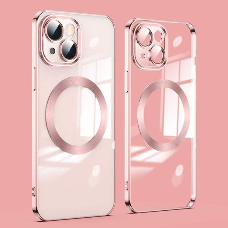 جراب هاتف مطلي بالكهرباء مع واقي عدسة ماج سيف، مناسب لأجهزة iPhone 14 وiPhone 14 Pro Max وiPhone 14 Pro وiPhone 14 Plus