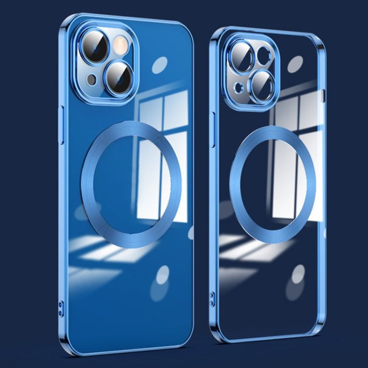 جراب هاتف مطلي بالكهرباء مع واقي عدسة ماج سيف، مناسب لأجهزة iPhone 14 وiPhone 14 Pro Max وiPhone 14 Pro وiPhone 14 Plus
