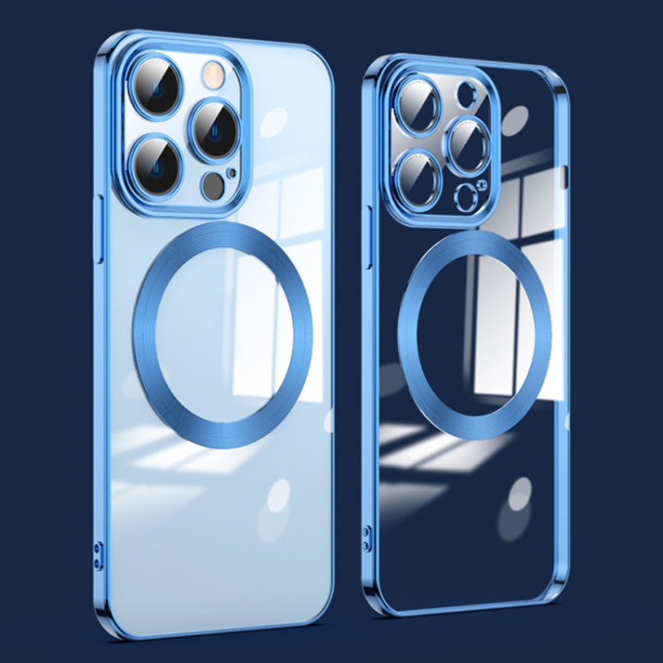 جراب هاتف مطلي بالكهرباء مع واقي عدسة ماج سيف، مناسب لأجهزة iPhone 14 وiPhone 14 Pro Max وiPhone 14 Pro وiPhone 14 Plus