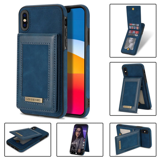 N.BEKUS Vertical Flip Card Slot RFID Phone Case, For iPhone XS Max, For iPhone XS / X