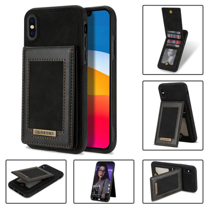 N.BEKUS Vertical Flip Card Slot RFID Phone Case, For iPhone XS Max, For iPhone XS / X