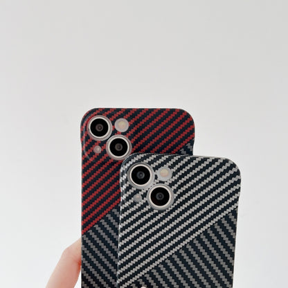 Carbon Fiber Texture PC Phone Case, For iPhone 11, For iPhone 11 Pro, For iPhone 11 Pro Max, For iPhone 12, For iPhone 12 Pro, For iPhone 12 Pro Max, For iPhone 13, For iPhone 13 Pro