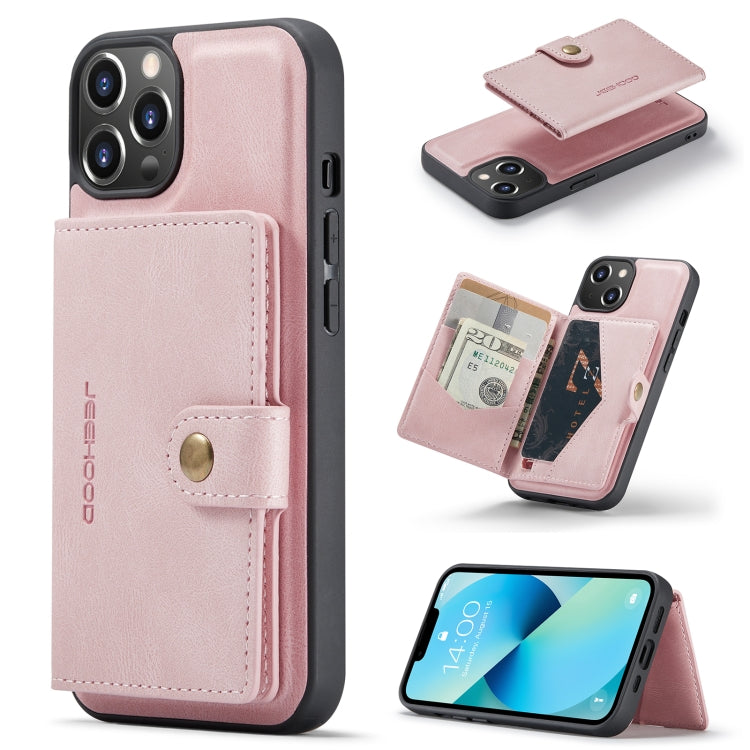جراب هاتف جلدي قابل للفصل مغناطيسي عتيق من JEEHOOD، مناسب لأجهزة iPhone 14 وiPhone 14 Plus وiPhone 14 Pro وiPhone 14 Pro Max