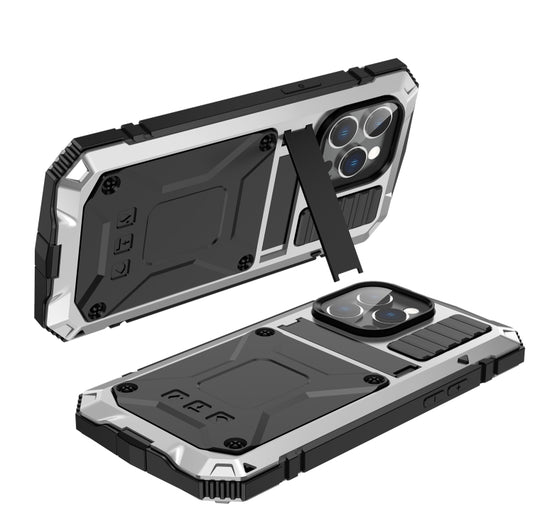 جراب R-JUST مقاوم للصدمات والماء والغبار مع حامل، لهاتف iPhone 14 Pro، وiPhone 14 Pro Max، وiPhone 14، وiPhone 14 Plus