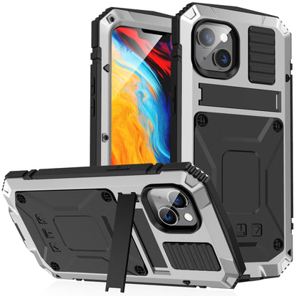 جراب R-JUST مقاوم للصدمات والماء والغبار مع حامل، لهاتف iPhone 14 Pro، وiPhone 14 Pro Max، وiPhone 14، وiPhone 14 Plus