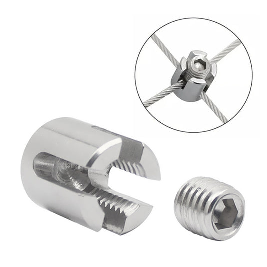 حبل سلكي للحديقة من الفولاذ المقاوم للصدأ 316 بمشبك ثابت متقاطع، M8x2، M10x3، M12x4، M12x5، M12x6، M16x8