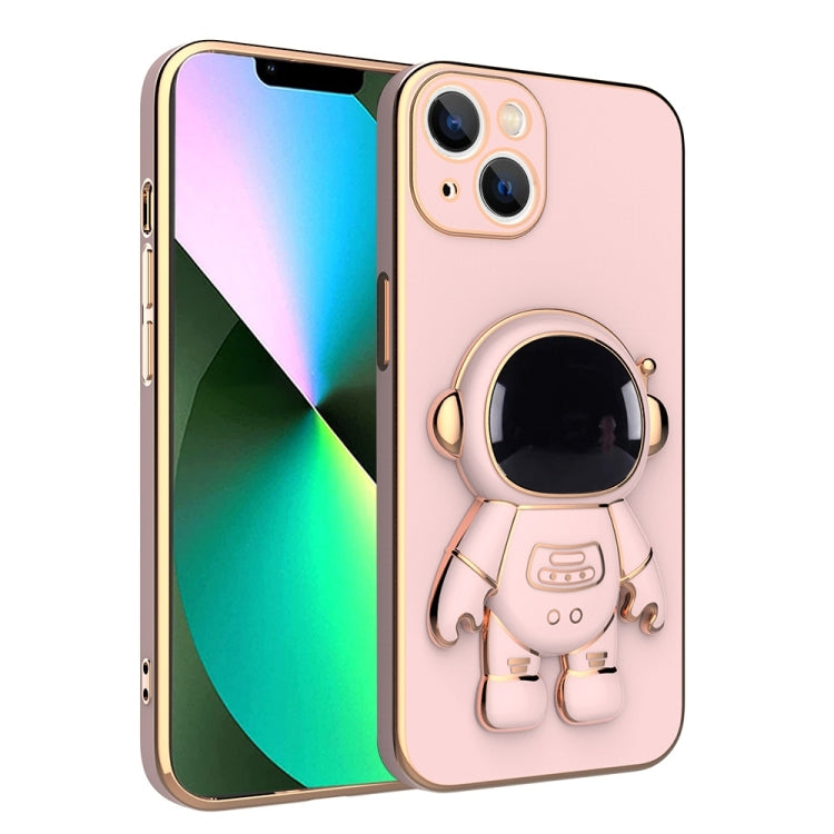 جراب هاتف مطلي بحامل رائد فضاء، مناسب لأجهزة iPhone 14 وiPhone 14 Plus وiPhone 14 Pro وiPhone 14 Pro Max