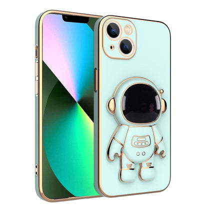 جراب هاتف مطلي بحامل رائد فضاء، مناسب لأجهزة iPhone 14 وiPhone 14 Plus وiPhone 14 Pro وiPhone 14 Pro Max