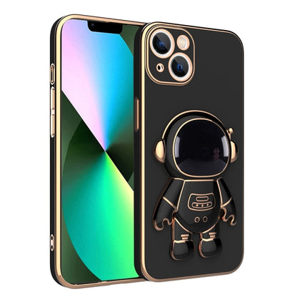 جراب هاتف مطلي بحامل رائد فضاء، مناسب لأجهزة iPhone 14 وiPhone 14 Plus وiPhone 14 Pro وiPhone 14 Pro Max