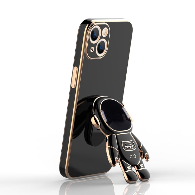 جراب هاتف مطلي بحامل رائد فضاء، مناسب لأجهزة iPhone 14 وiPhone 14 Plus وiPhone 14 Pro وiPhone 14 Pro Max