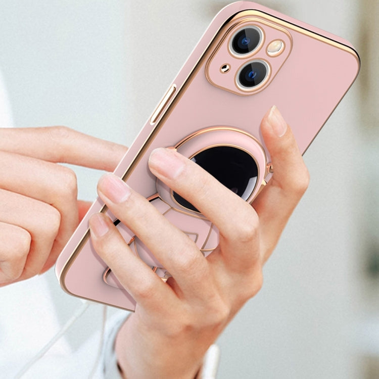 جراب هاتف مطلي بحامل رائد فضاء، مناسب لأجهزة iPhone 14 وiPhone 14 Plus وiPhone 14 Pro وiPhone 14 Pro Max