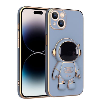 جراب هاتف مطلي بحامل رائد فضاء، مناسب لأجهزة iPhone 14 وiPhone 14 Plus وiPhone 14 Pro وiPhone 14 Pro Max