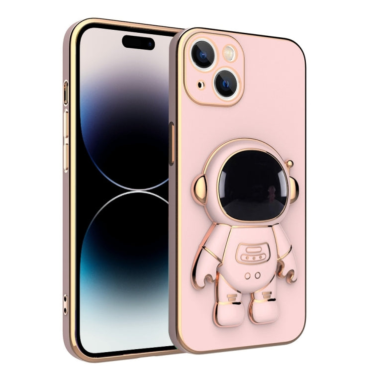 جراب هاتف مطلي بحامل رائد فضاء، مناسب لأجهزة iPhone 14 وiPhone 14 Plus وiPhone 14 Pro وiPhone 14 Pro Max