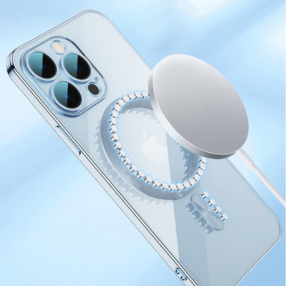جراب هاتف مغناطيسي مطلي بالكهرباء من وورل، لهاتف iPhone 12 Pro وiPhone 12 Pro Max