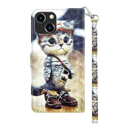 3D Painted Leather Phone Case, For iPhone 14, For iPhone 14 Plus, For iPhone 14 Pro, For iPhone 14 Pro Max, For iPhone 13 mini, For iPhone 13