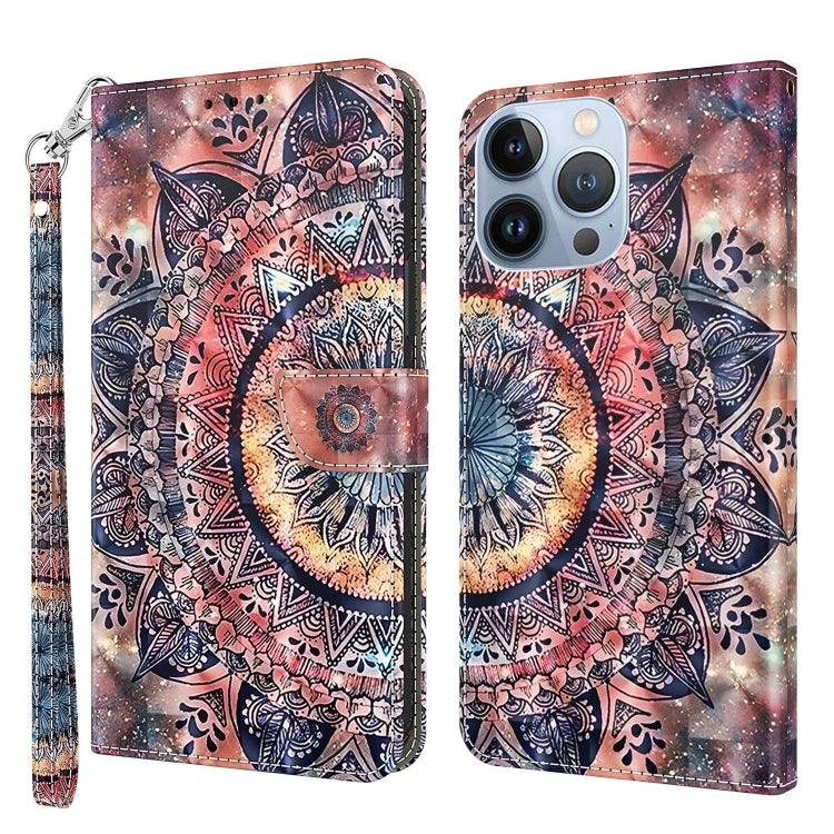 3D Painted Leather Phone Case, For iPhone 13 Pro, For iPhone 13 Pro Max, For iPhone 12 mini, For iPhone 12 / 12 Pro, For iPhone 12 Pro Max, For iPhone 11