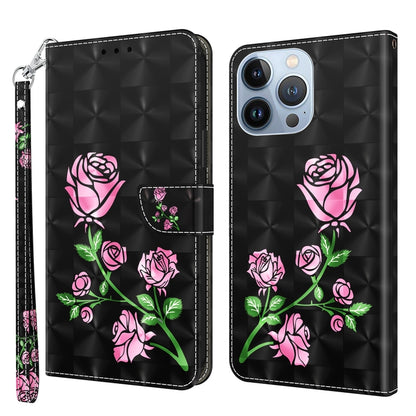 3D Painted Leather Phone Case, For iPhone 13 Pro, For iPhone 13 Pro Max, For iPhone 12 mini, For iPhone 12 / 12 Pro, For iPhone 12 Pro Max, For iPhone 11