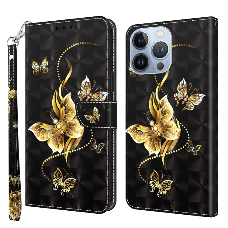 3D Painted Leather Phone Case, For iPhone 13 Pro, For iPhone 13 Pro Max, For iPhone 12 mini, For iPhone 12 / 12 Pro, For iPhone 12 Pro Max, For iPhone 11