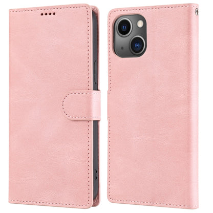 جراب جلدي كلاسيكي فاخر بملمس جلد العجل، مناسب لأجهزة iPhone 14 وiPhone 14 Plus وiPhone 14 Pro وiPhone 14 Pro Max