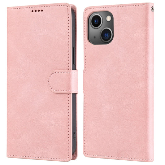 جراب جلدي كلاسيكي فاخر بملمس جلد العجل، مناسب لأجهزة iPhone 14 وiPhone 14 Plus وiPhone 14 Pro وiPhone 14 Pro Max